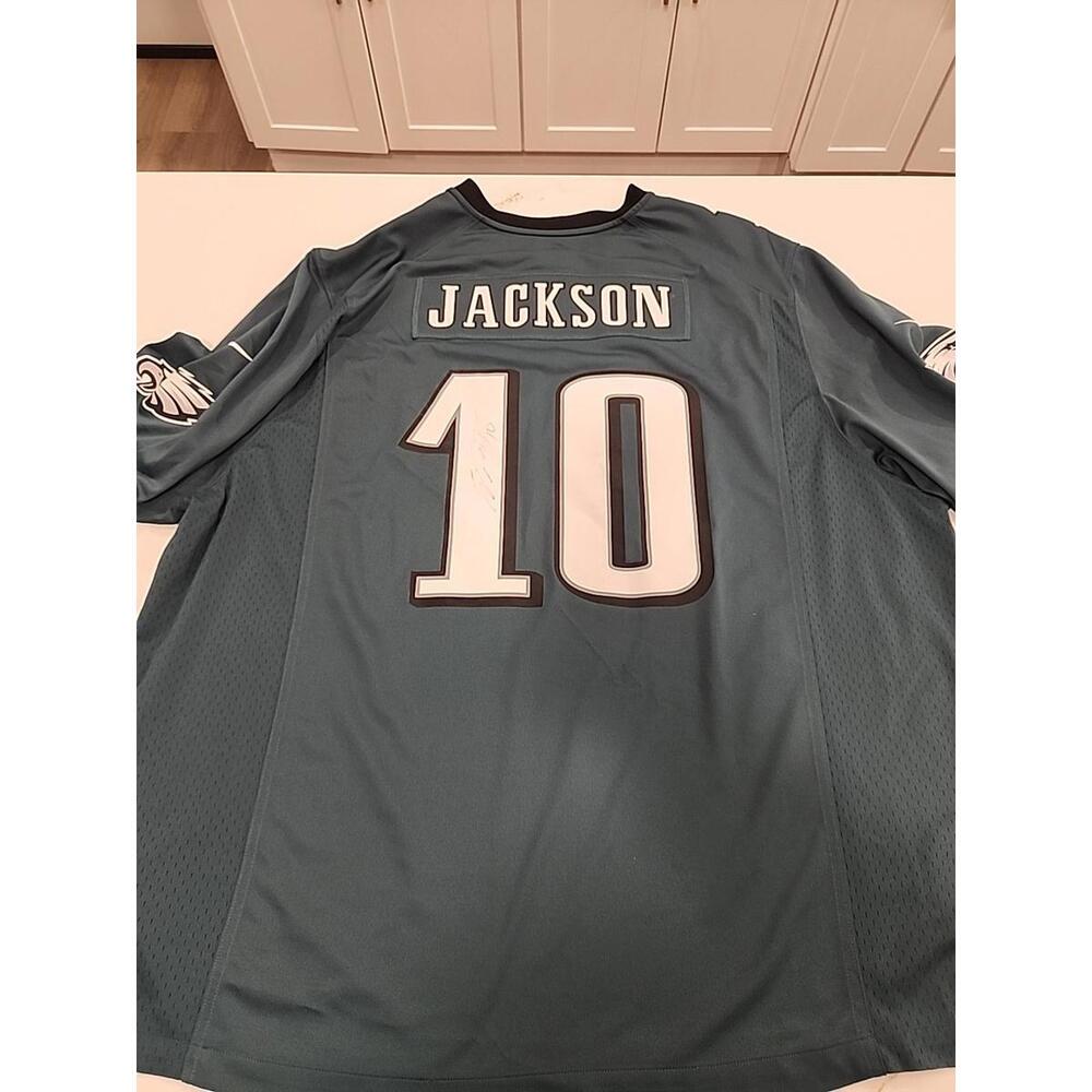 NIKE On Field Phila.EAGLES Green Jersey #10 DeSean Jackson Size4XL Signed No COA